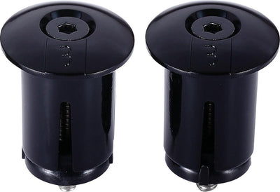 Bbb cycling bouchons de guidon à vis vélo de course - capuchons de guidon à visser - pour guidon ⌀ 18 - 22 mm - par paire - noir - bht-96