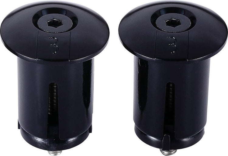 Bbb cycling bouchons de guidon à vis vélo de course - capuchons de guidon à visser - pour guidon ⌀ 18 - 22 mm - par paire - noir - bht-96