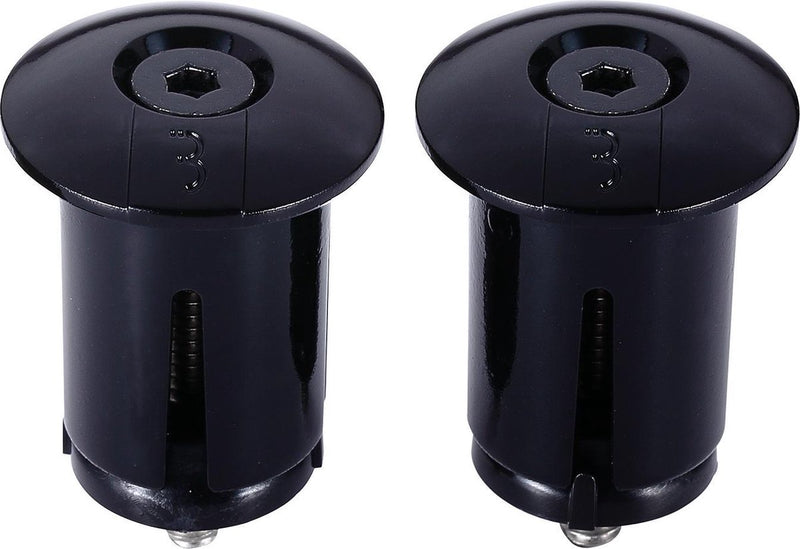 Bbb cycling bouchons de guidon à vis vélo de course - capuchons de guidon à visser - pour guidon ⌀ 18 - 22 mm - par paire - noir - bht-96