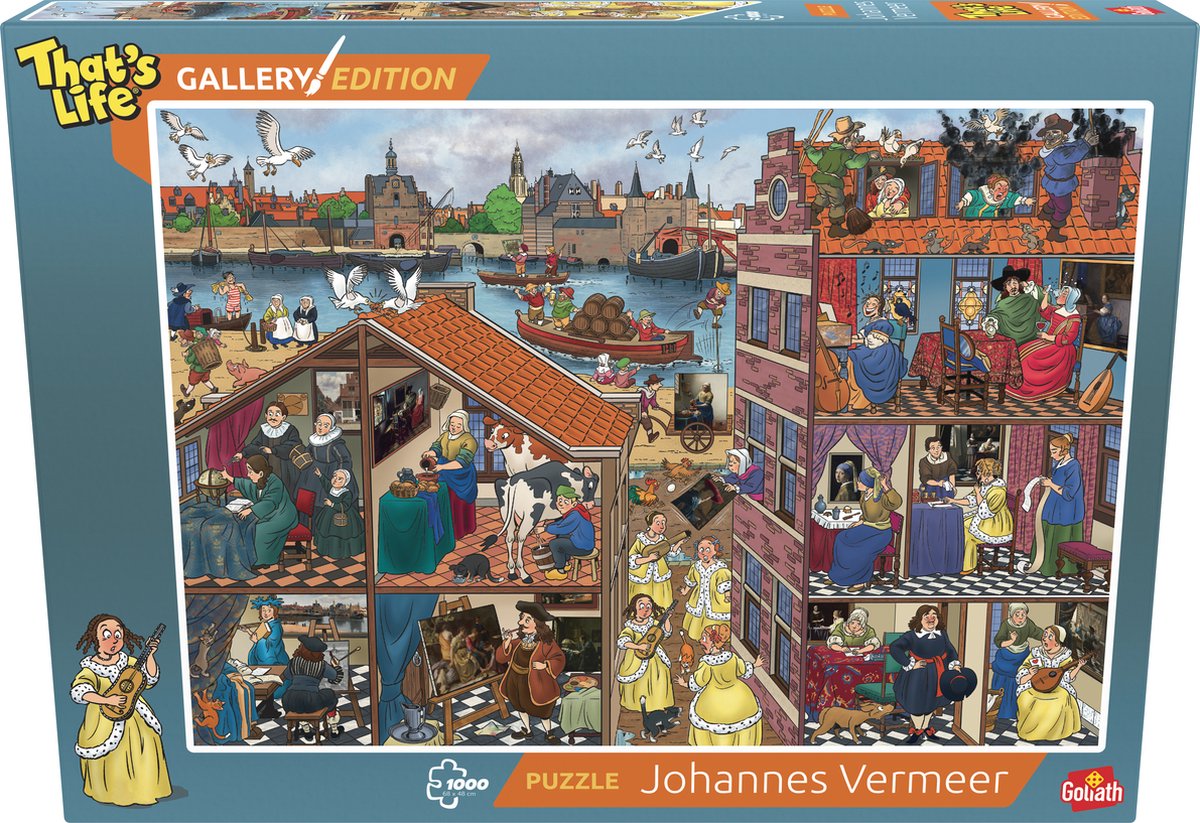 Goliath c'est la vie édition galerie : Johannes Vermeer - 1000 pièces de puzzle - puzzle (68x48cm)