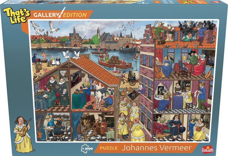 Goliath c'est la vie édition galerie : Johannes Vermeer - 1000 pièces de puzzle - puzzle (68x48cm)