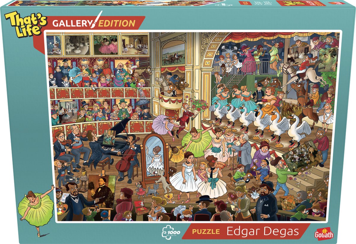 Goliath c'est la vie édition galerie : Edgar Degas - 1000 pièces de puzzle - puzzle (68x48cm)
