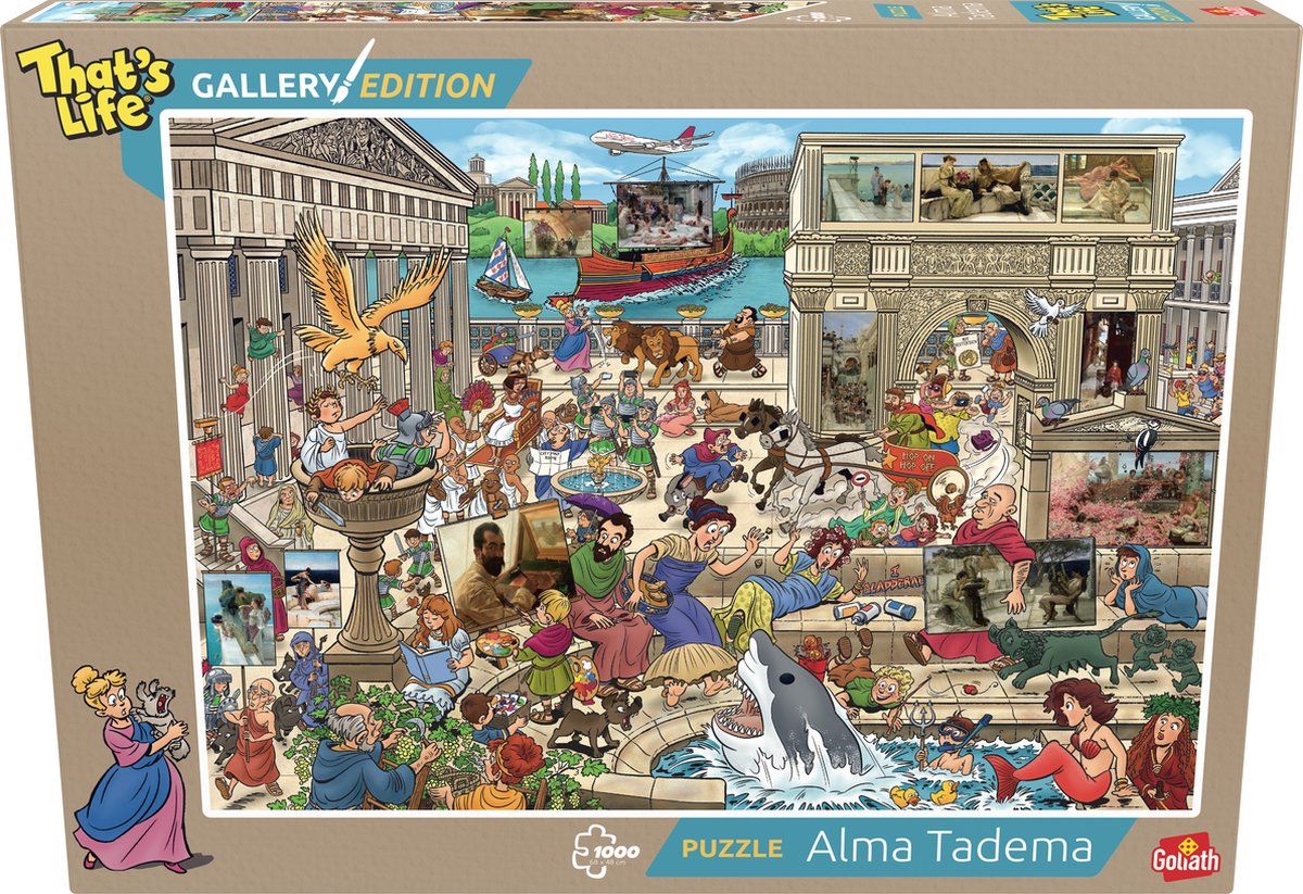 Goliath c'est la vie édition galerie : alma tadema - 1000 pièces de puzzle - puzzle (68x48cm)