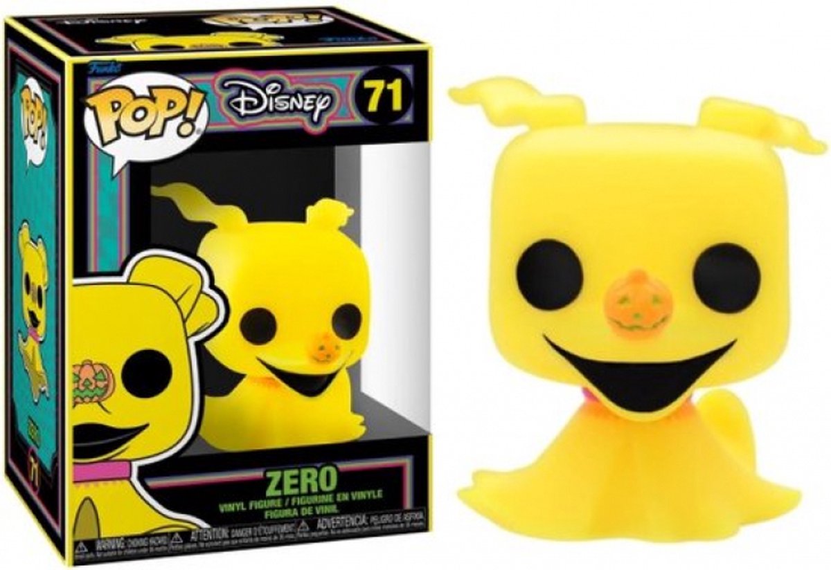 Funko-pop ! Disney : le cauchemar avant Noël - zéro (lumière noire)