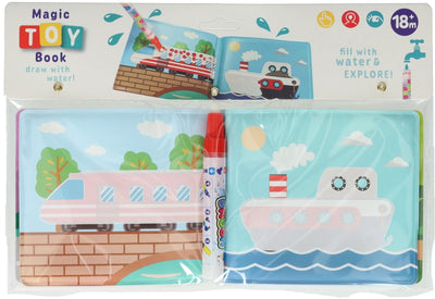 Livre de coloriage à l'eau avec stylo - véhicules