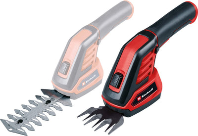 Taille-haie à batterie Einhell GC-CG 3.6 70 Li WT 3,6 V Li-ion - batterie 2,0 Ah - largeur de coupe du cisaille à gazon : 70 mm - largeur de coupe du taille-haie : 11 cm - incl. chargeur