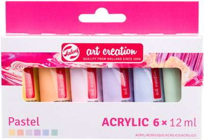 Talens art création acrylique peinture ensemble pastel, 6x12ml