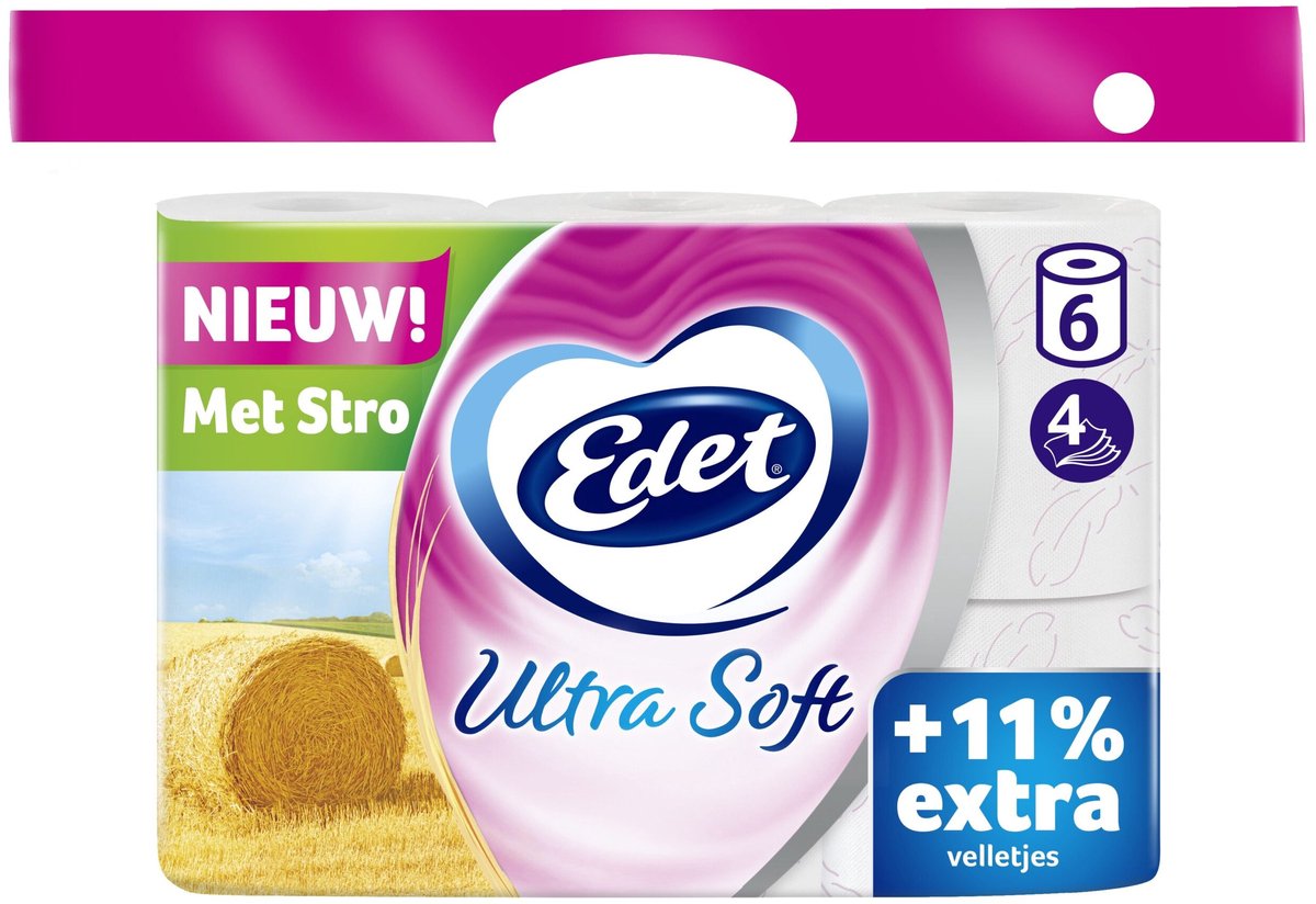 Edet ultra doux tp 4-ply 4x6 (paille)