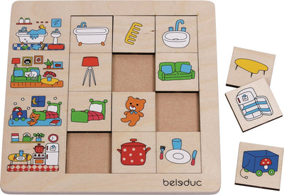Beleduc puzzle notre maison 12 pièces 25 cm