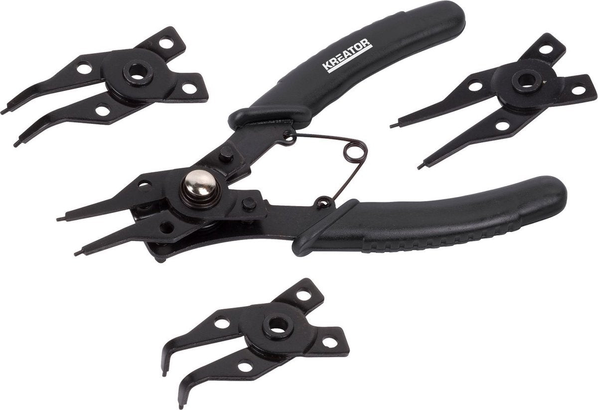 Kreator 150 mm jeu de vis pince à anneau argent