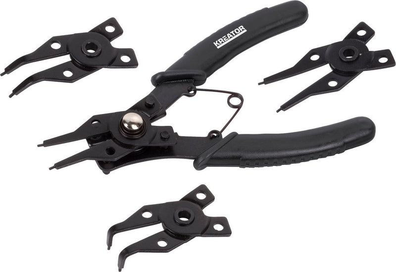 Kreator 150 mm jeu de vis pince à anneau argent