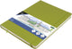 Carnet de croquis Kangaro a4 - vert citron - couverture rigide - avec élastique et ruban - k-861249