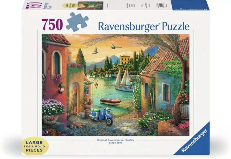 Ravensburger puzzle lac idyllique de Côme - 750 pièces xl adultes.