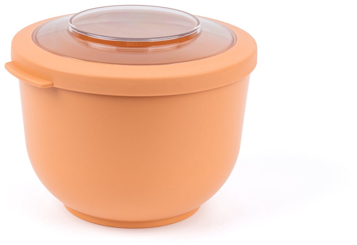 Amuse tylla pêche - 1200 ml - boîte à lunch - boîte à lunch - bol avec couvercle - récipient pour aliments frais parfaitement hermétique - boîte à salade pour les déplacements - sans BPA - orange