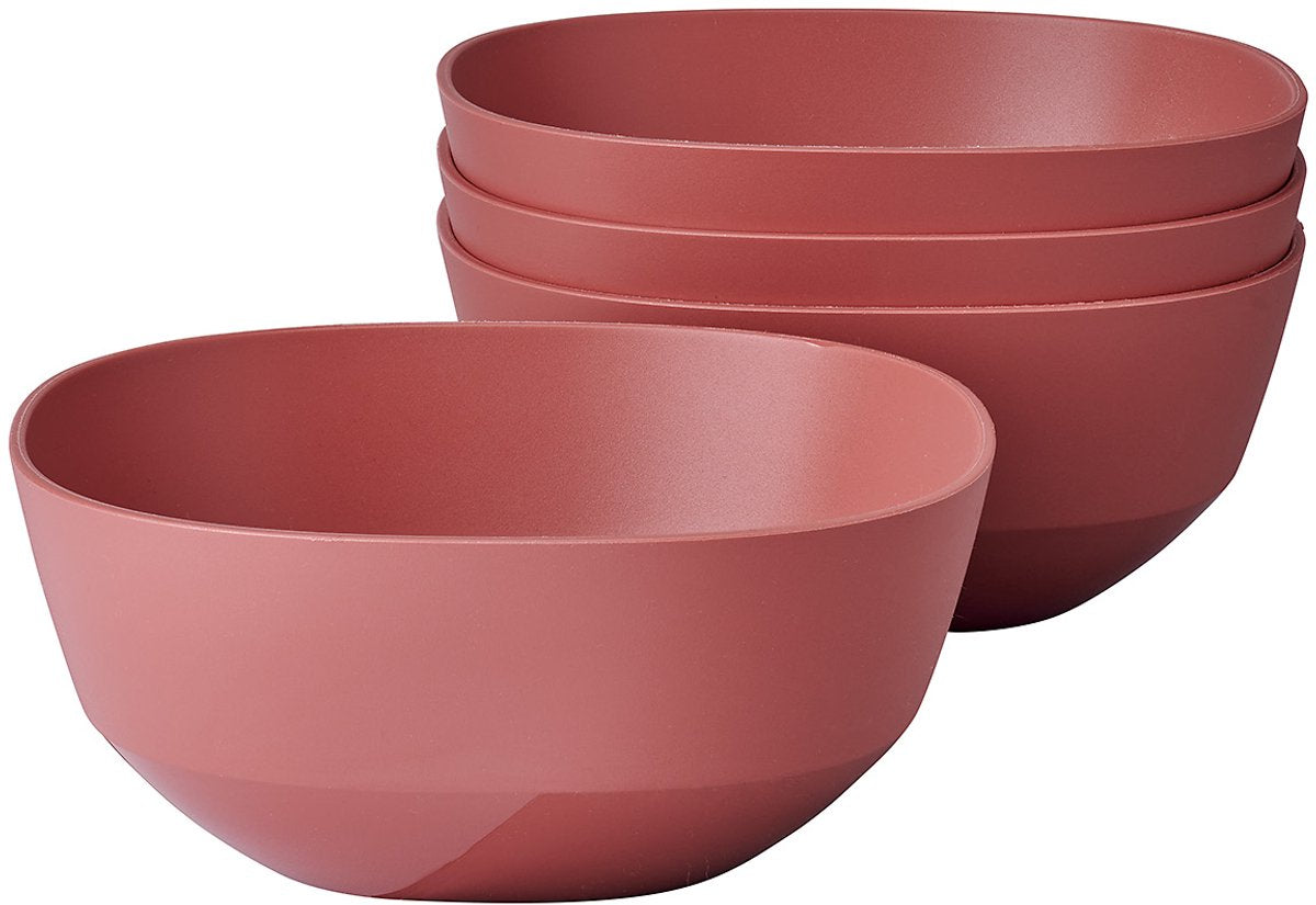 Mepal bol de service silueta - 4x 750 ml - saladier - mauve vif