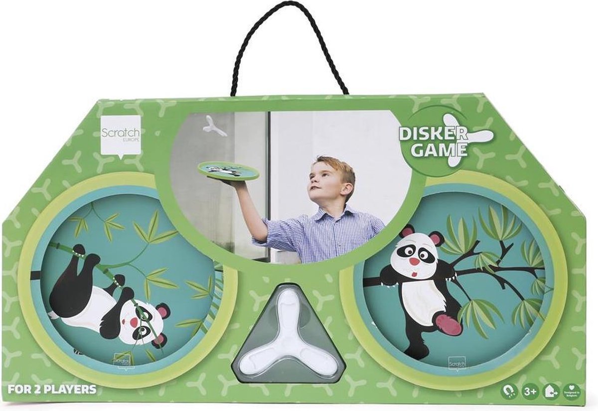 Duo disque-main à gratter - panda - avec 1 disquette magnétique - 3 ans