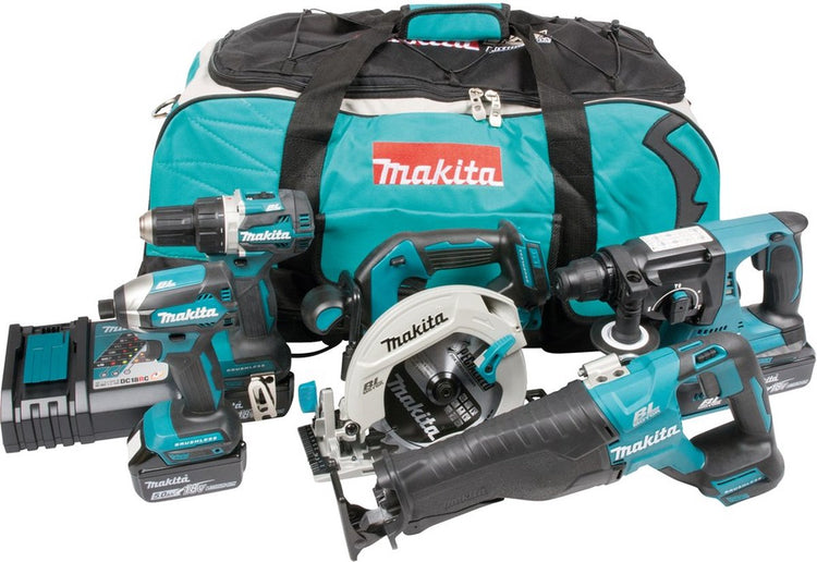 Makita dlx5032t ensemble de batterie 5 pièces 18v 5,0ah dans un sac