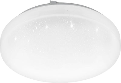 Eglo frania-s - Plafonnier LED - ø28 cm - 1 lumière - effet cristal blanc