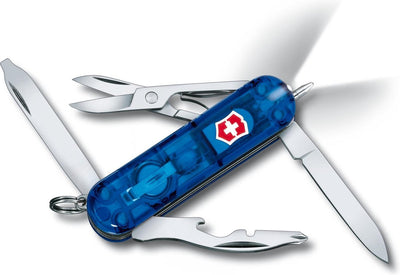 Victorinox midnite manager - couteau de poche multi-outils - 10 fonctions - bleu