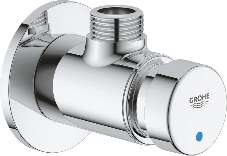 Mitigeur de douche Grohe euroeco cosmopolitan s temporisé 1 2 bleu rouge chrome