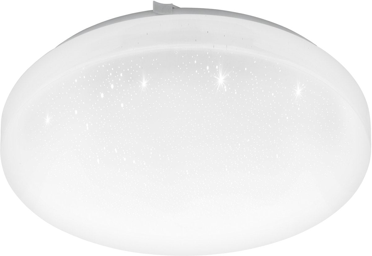 Eglo frania-s - Plafonnier LED - ø28 cm - 1 lumière - effet cristal blanc