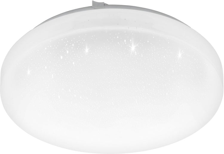 Eglo frania-s - Plafonnier LED - ø28 cm - 1 lumière - effet cristal blanc