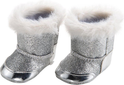 Poupées chaussures argentées, 38-45 cm