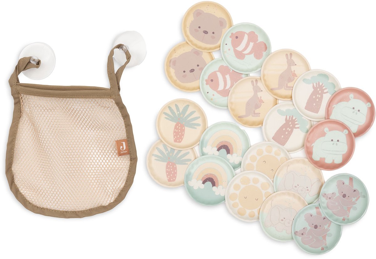 Jollein badmemory kangaroots - jouet de bain pour enfant - avec ventouses