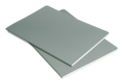Carnet Sigel linescape - format a5 - gris clair citron vert - avec trait - 2 pièces - si-ls301
