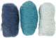 Laine cardée Creativ company, harmonie bleue, 3x10 gr 1 boîte