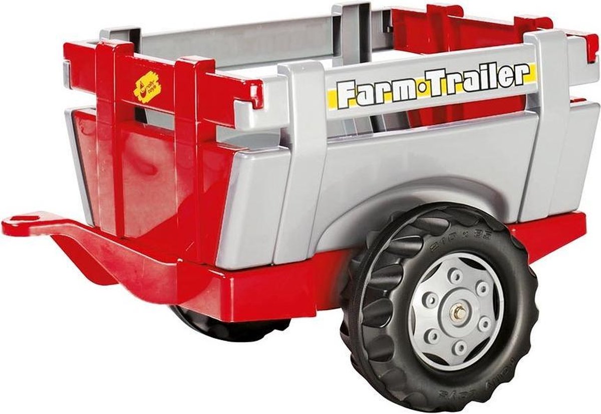 Rolly Toys Trailer Red Silver