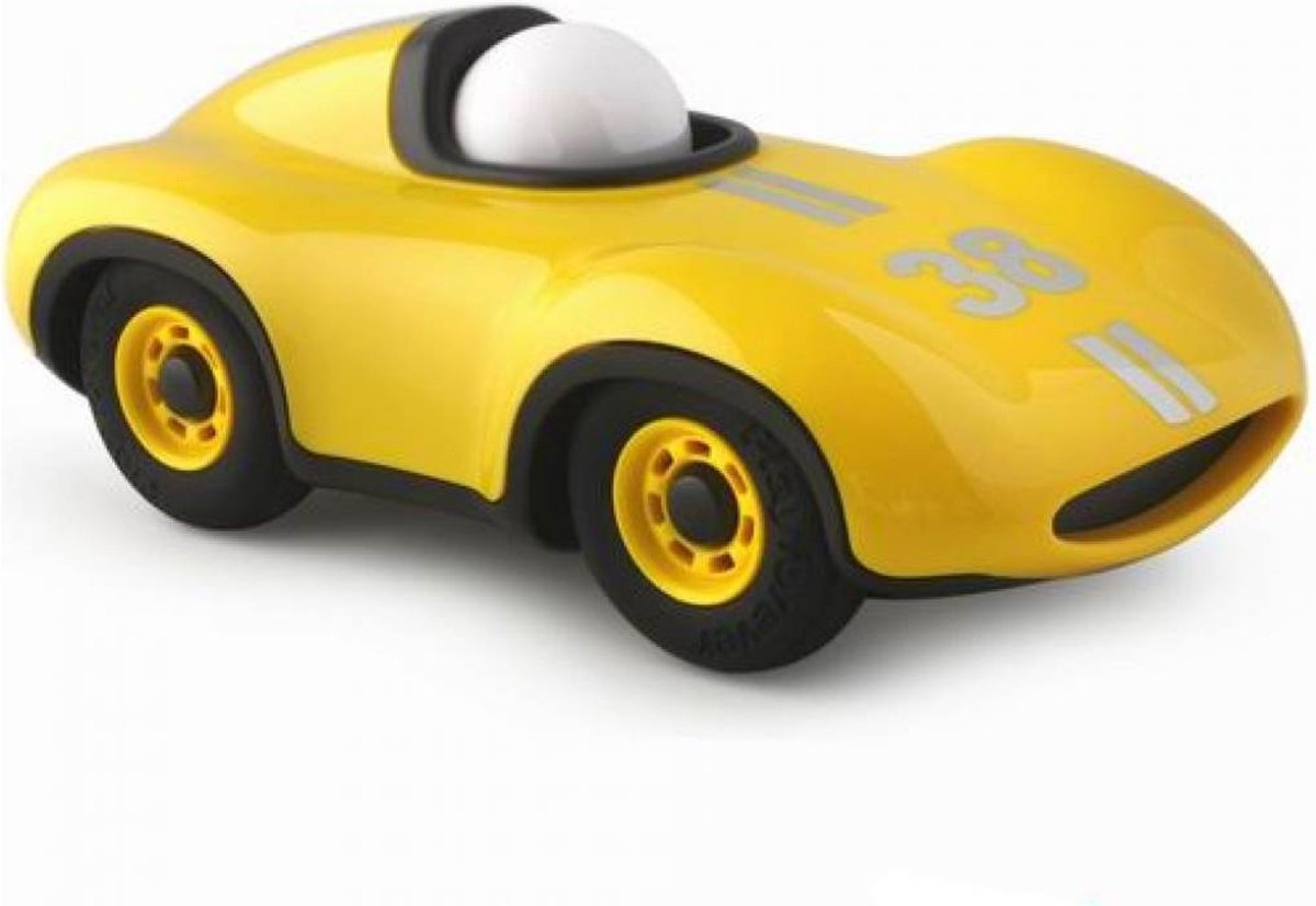Playforever jouets playforever - voiture jouet - speedy le mans - jaune
