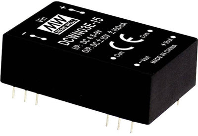 MW Mean Well DCWN03A-15 Module convertisseur DC DC 100 MA 3 W Nombre de sorties : 2 x contenu 1 pièce(s)