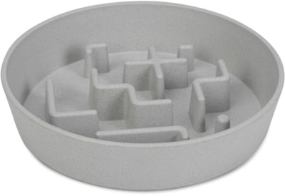 Beeztees gamelle antidérapante dog cat nom - gamelle à nourriture pour chien chat - passe au lave-vaisselle - antidérapante - plastique - gris - 800ml