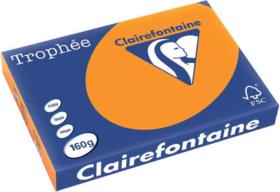 Trophée Clairefontaine orange vif a3 160gr 250v
