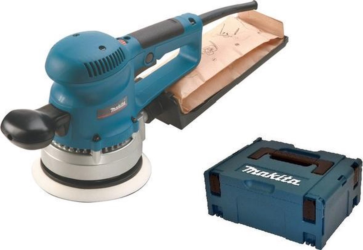 Ponceuse excentrique Makita bo6030jx | 150 mm 310 W | dans le systainer m-box