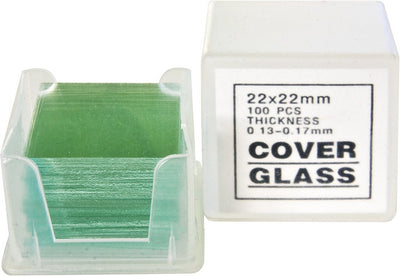 Lamelles de microscope Bresser 100 pièces 22x22mm