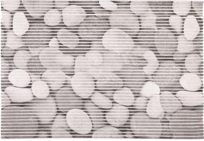 Tapis multi Differnz - pierres - 100% PVC - 65 x 45 cm - gris