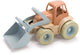 Tracteur Dantoy avec chargeur frontal orange bleu, 30 cm