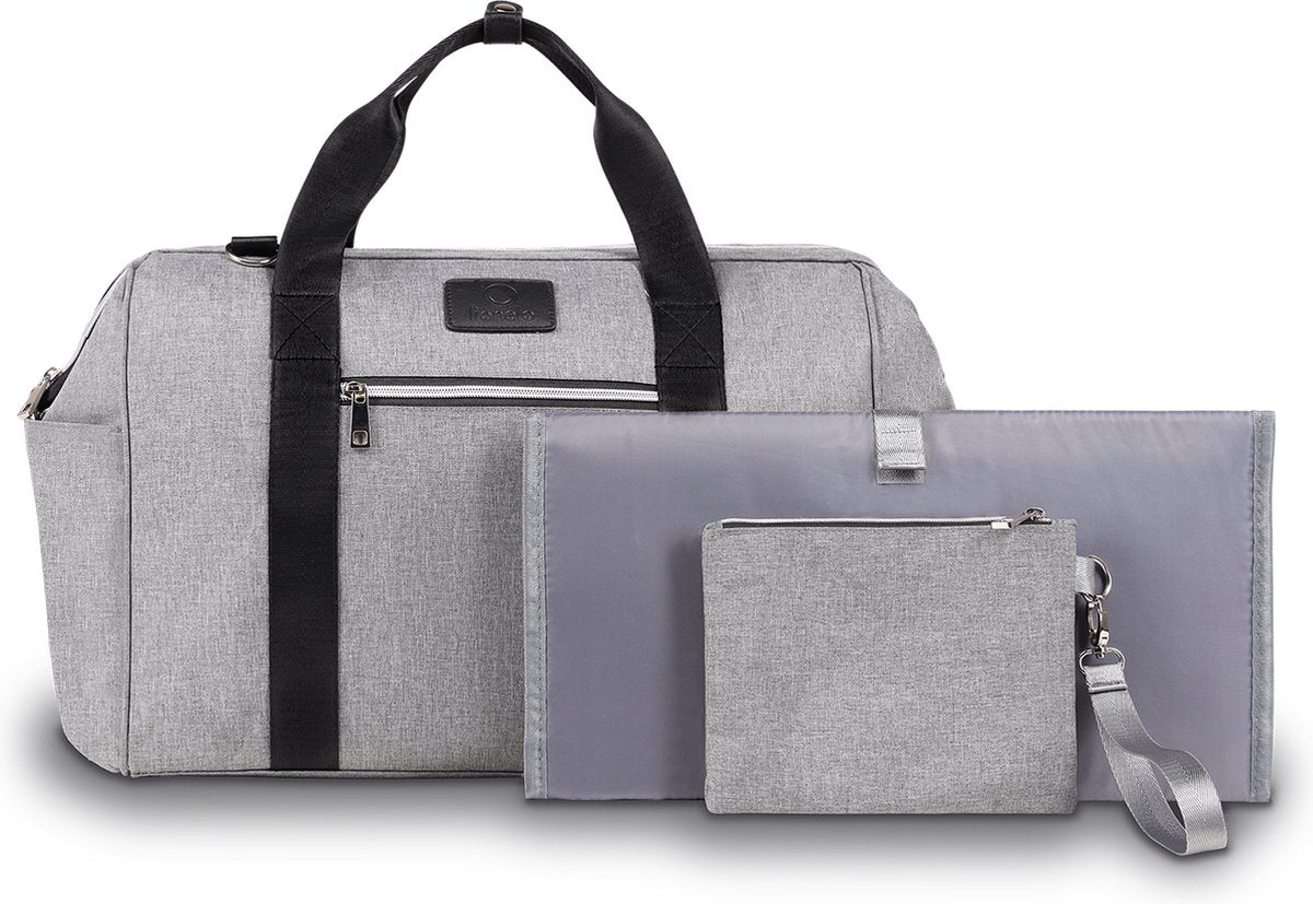 Lionelo ida - partie poussette - fond durci - matelas à langer - trousse de toilette avec fermeture éclair