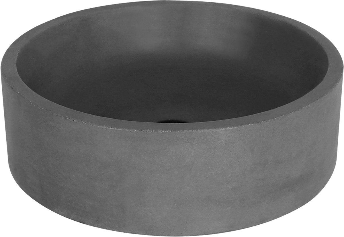 Differnz marba lavabo rond 42x13 béton gris foncé