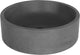 Differnz marba lavabo rond 42x13 béton gris foncé