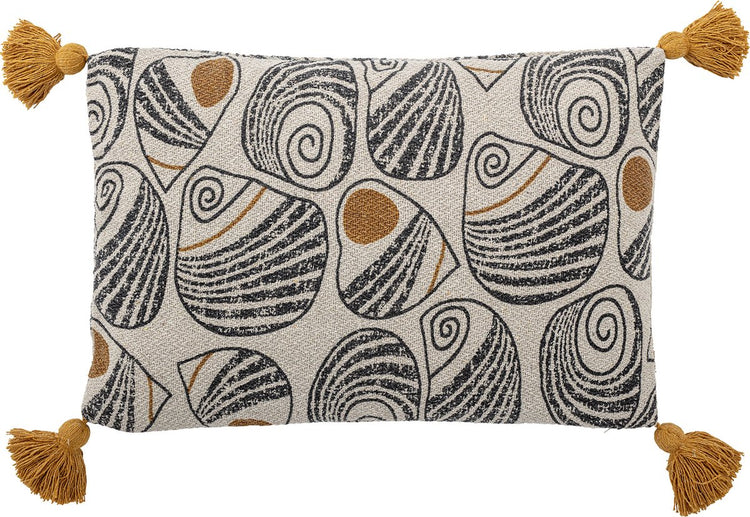 Bloomingville - coussin giano - jaune - coton recyclé