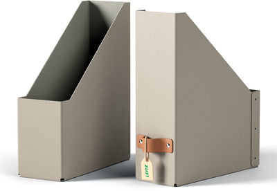 Cassette à magazines Leitz puro - carton 100% recyclé - lot de 2 - beige