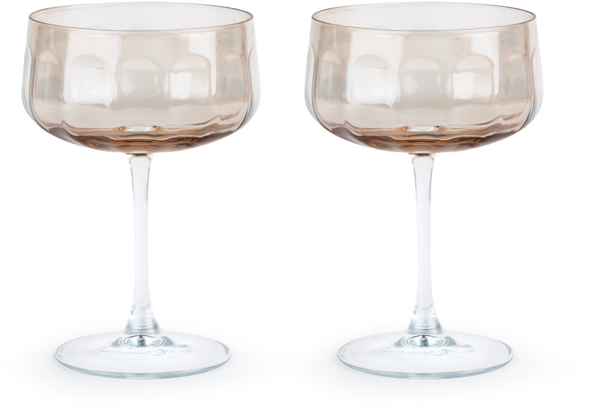 Léopold Vienne - verres à champagne corvina - lot de 2 coupes à champagne