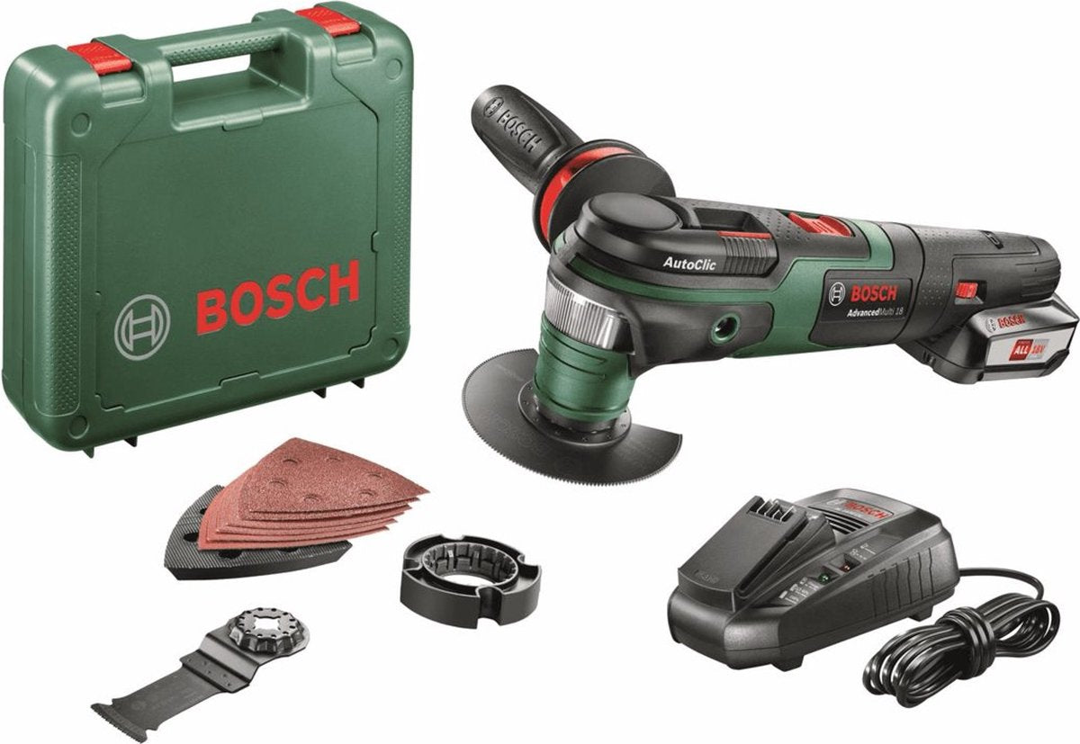 Multi-outil Bosch advancedmulti 18 - avec étui - avec 1x batterie 18 v et chargeur