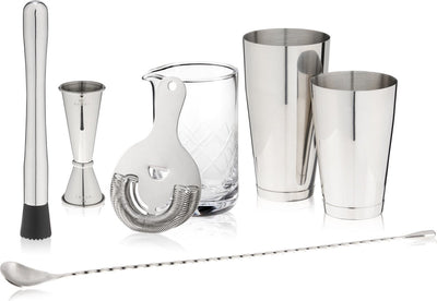 Service à cocktail Viski essentials - acier inoxydable - 7 pièces