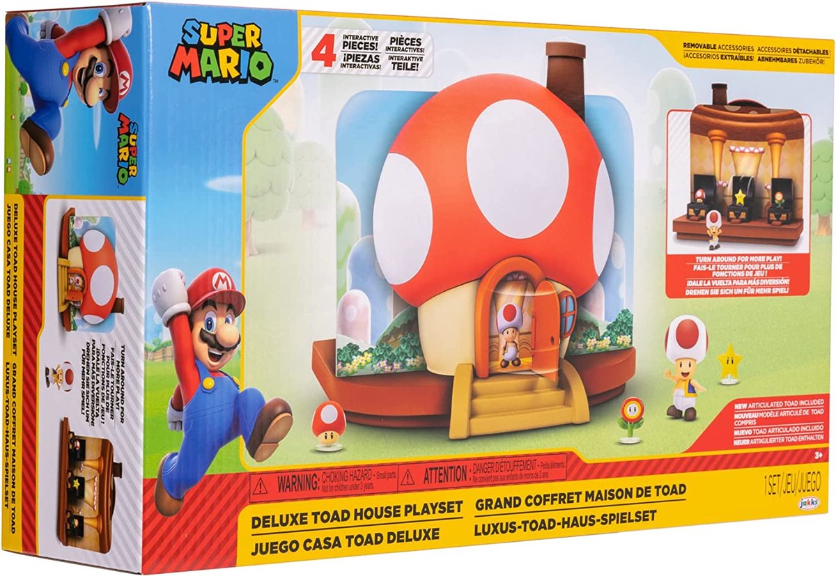 Jakks Jaks Super Mario Toad House Deluxe