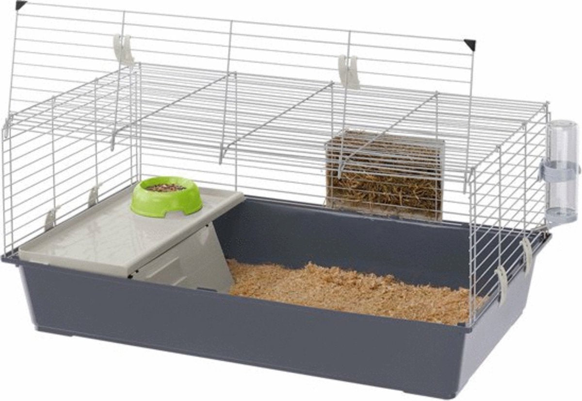 Ferplast lapin 100 - cage pour rongeurs - gris - 95 x 57 x 46 cm