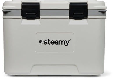 Steamy marine 21 - glacière de taille moyenne avec paroi de séparation et plateau d'insertion - 21 litres - blanc